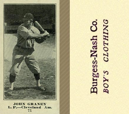 1916 Burgess-Nash Co. John Graney #71 Baseball Card