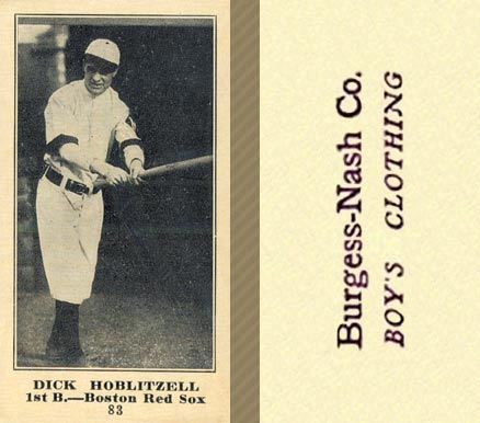 1916 Burgess-Nash Co. Dick Hoblitzell #83 Baseball Card