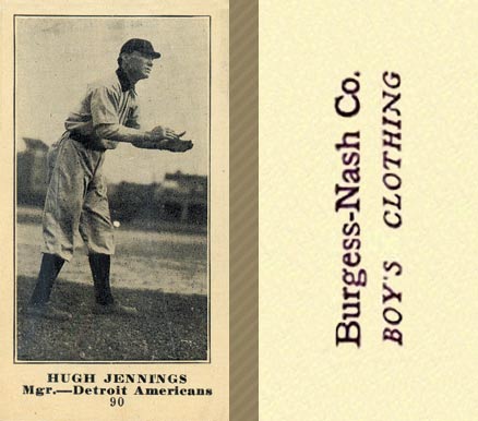 1916 Burgess-Nash Co. Hugh Jennings #90 Baseball Card