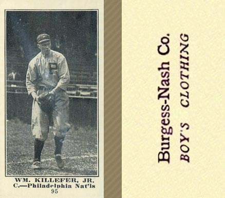 1916 Burgess-Nash Co. Wm. Killefer, Jr. #95 Baseball Card