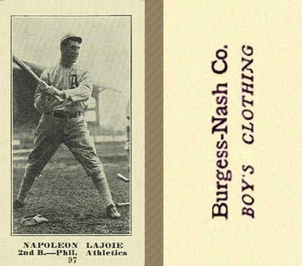 1916 Burgess-Nash Co. Napoleon Lajoie #97 Baseball Card