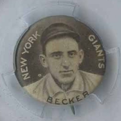 1910 Sweet Caporal Pins Beals Becker # Baseball Card
