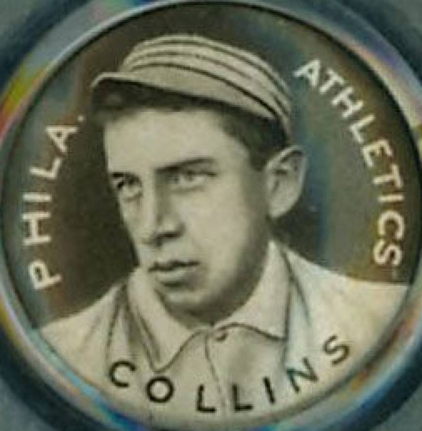1910 Sweet Caporal Pins Collins, Phila. Athletics # Baseball Card