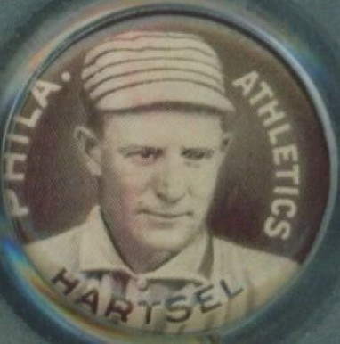 1910 Sweet Caporal Pins Topsy Hartsel # Baseball Card