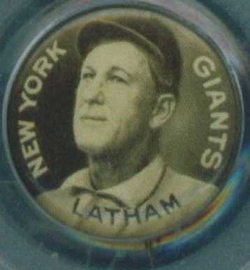 1910 Sweet Caporal Pins Arlie Latham # Baseball Card