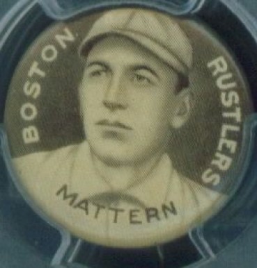 1910 Sweet Caporal Pins Mattern, Boston Rustlers # Baseball Card