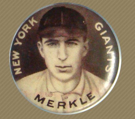 1910 Sweet Caporal Pins Fred Merkle # Baseball Card