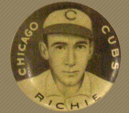 1910 Sweet Caporal Pins Lew Richie # Baseball Card