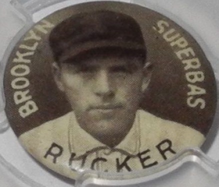1910 Sweet Caporal Pins Rucker, Brooklyn Superbas # Baseball Card
