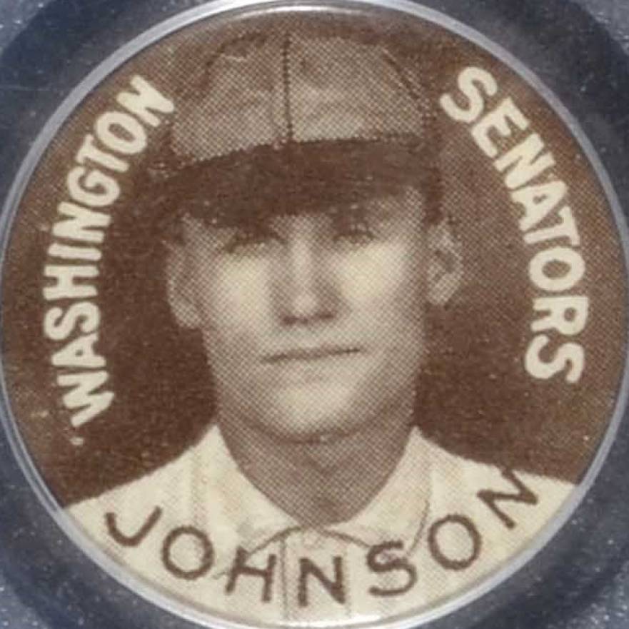 1910 Sweet Caporal Pins Johnson, Washington Senators # Baseball Card