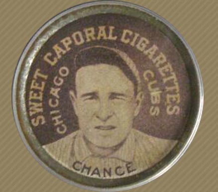 1909 Sweet Caporal Domino Discs Frank Chance # Baseball Card