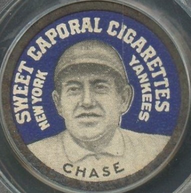 1909 Sweet Caporal Domino Discs Hal Chase # Baseball Card