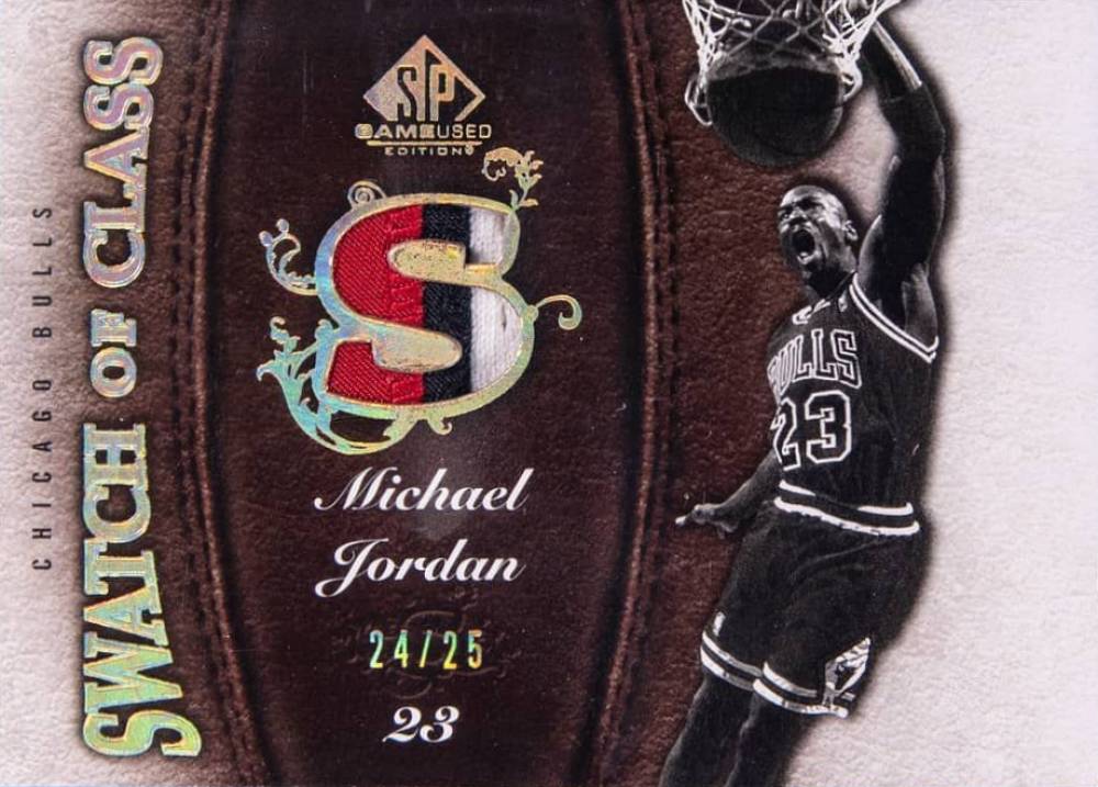 2007 SP Game Used Swatch of Class Michael Jordan #SC-MJ Basketball Card
