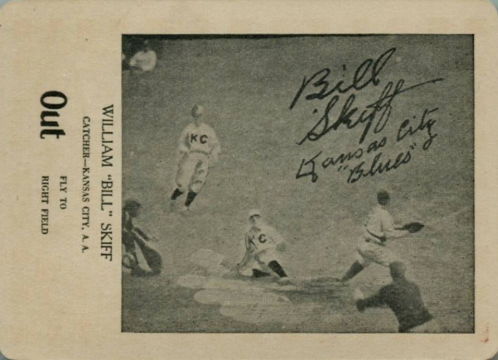 1923 Walter Mails Card Game Willliam "Bill" Skiff # Baseball Card