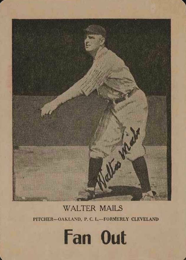 1923 Walter Mails Card Game Walter Mails # Baseball Card