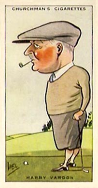 1931 WA & AC Churchman Prominent Golfer-Small Harry Vardon #42 Golf Card