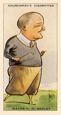 1931 WA & AC Churchman Prominent Golfer-Small Major C.O. Hezlet #20 Golf Card