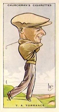 1931 WA & AC Churchman Prominent Golfer-Small T.A. Torrance #41 Golf Card