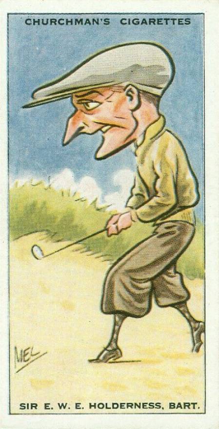 1931 WA & AC Churchman Prominent Golfer-Small Bart Holderness #21 Golf Card