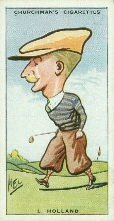 1931 WA & AC Churchman Prominent Golfer-Small L. Holland #22 Golf Card