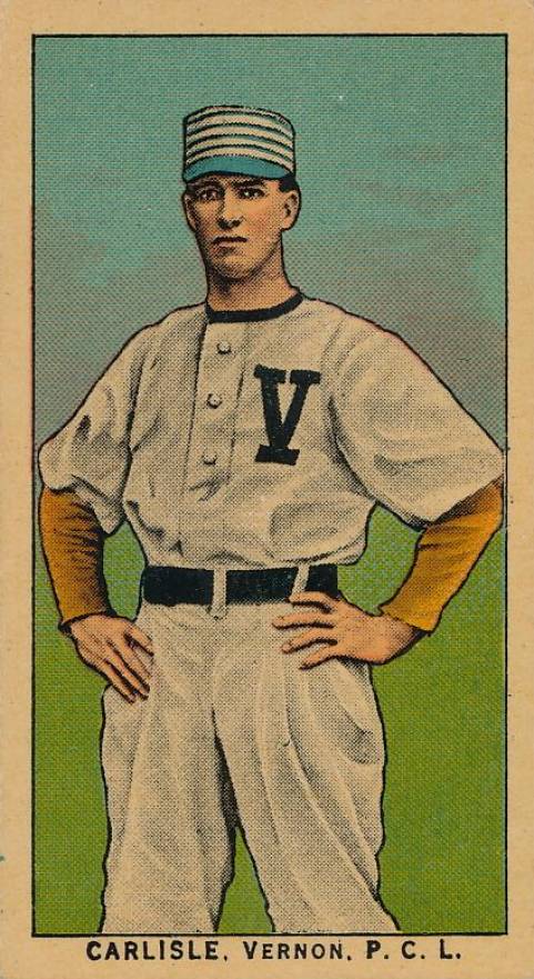 1910 Obak Carlisle. Vernon. P.C.L. # Baseball Card
