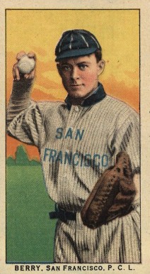1910 Obak Berry, San Francisco. P.C.L. # Baseball Card