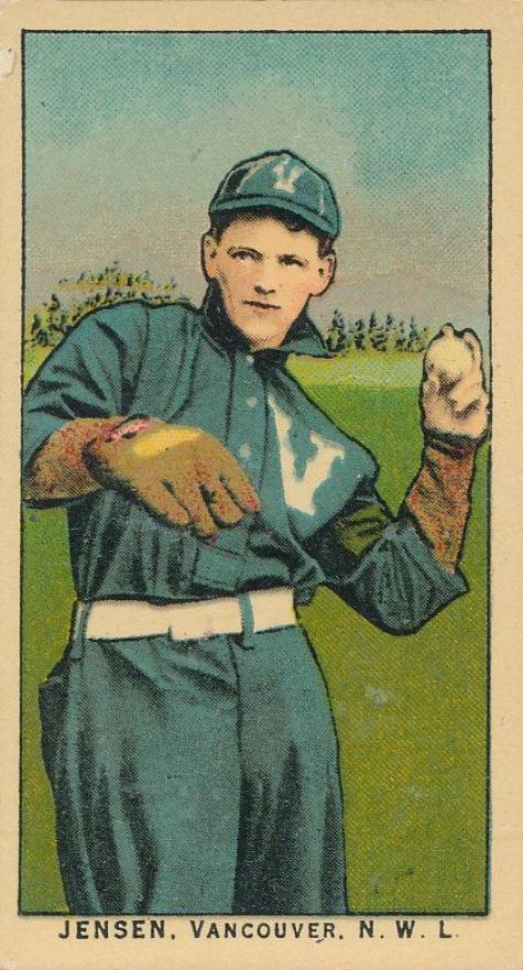 1910 Obak Jensen, Vancouver N.W.L. # Baseball Card
