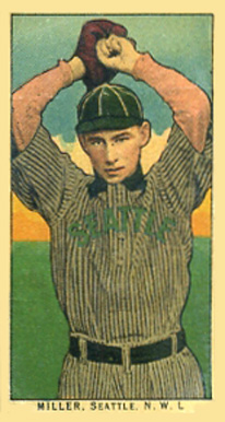1910 Obak Miller, Seattle N.W.L. # Baseball Card