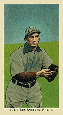 1910 Obak Roth. Los Angeles, P.C.L. # Baseball Card