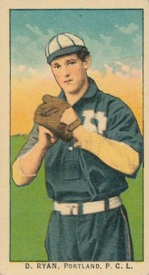 1910 Obak D. Ryan, Portland P.C.L. # Baseball Card