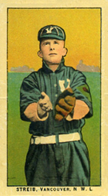 1910 Obak Streib, Vancouver N.W.L. # Baseball Card