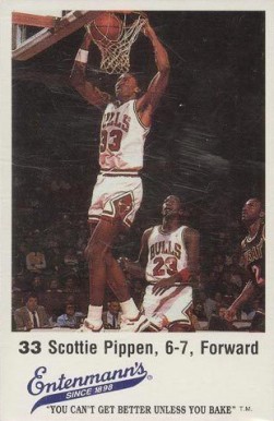 1988 Entenmann's Bulls Scottie Pippen #33 Basketball Card
