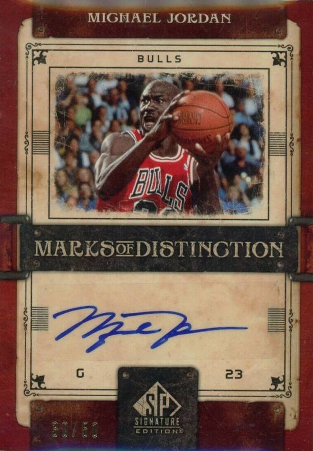 2006 SP Signature Marks of Distinction Michael Jordan #MD-MJ Basketball Card