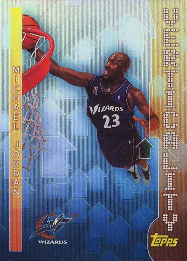 2002 Topps Verticality Michael Jordan #V8 Basketball Card