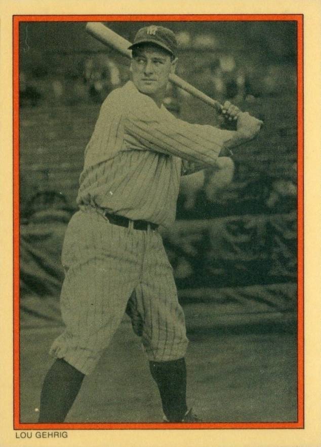 1985 Circle K Lou Gehrig #14 Baseball Card