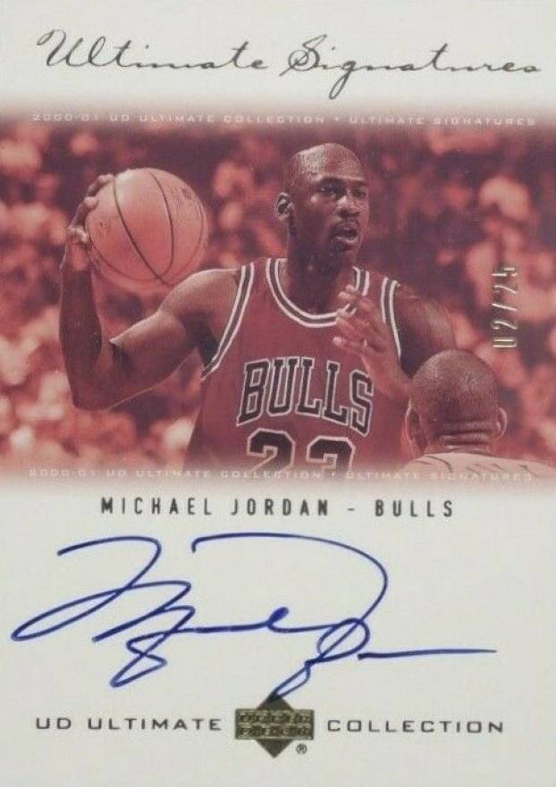 2000 Ultimate Collection Ultimate Signatures  Michael Jordan #MJ-G Basketball Card
