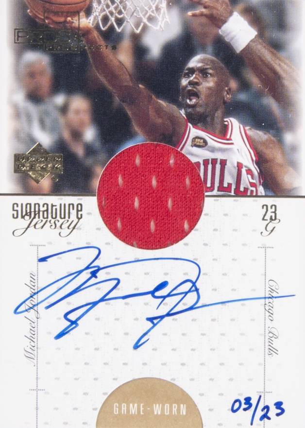 2000 Upper Deck Pros & Prospects Signature Jerseys Michael Jordan #MJ2 Basketball Card