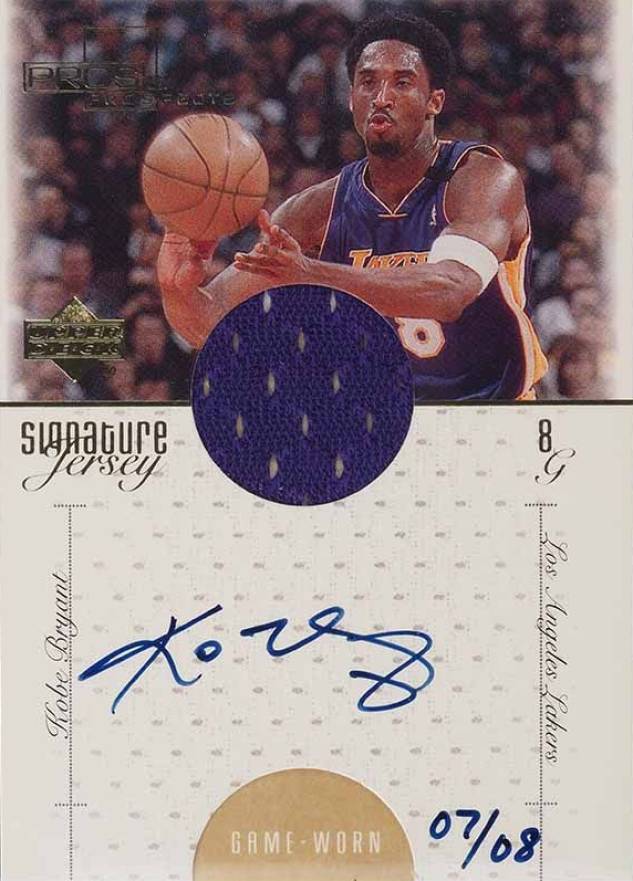 2000 Upper Deck Pros & Prospects Signature Jerseys Kobe Bryant #KB2 Basketball Card