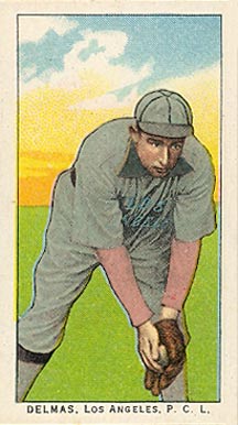 1911 Obak Red Back Delmas, Los Angeles, P.C.L. # Baseball Card