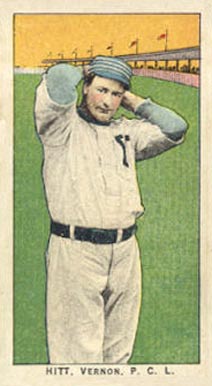 1911 Obak Red Back Hitt, Vernon P.C.L. # Baseball Card