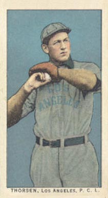 1911 Obak Red Back Thorsen, Los Angeles P.C.L. # Baseball Card