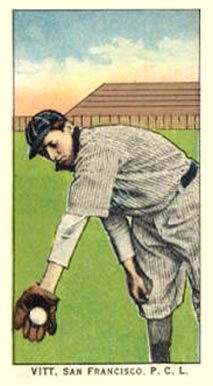 1911 Obak Red Back Vitt, San Francisco. P.C.L. # Baseball Card