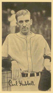 1936 National Chicle Fine Pens Carl Hubbell #67.5 Baseball Card