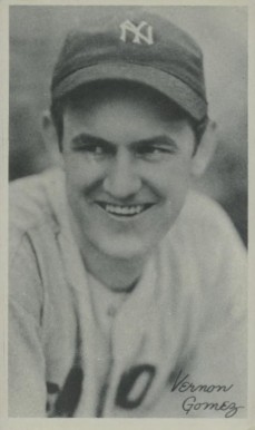 1936 National Chicle Fine Pens Vernon Gomez #48 Baseball Card