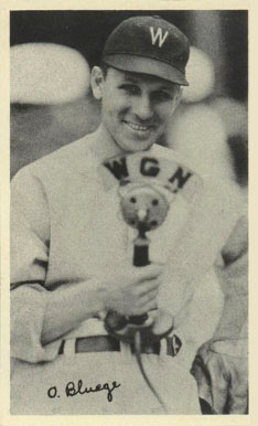 1936 National Chicle Fine Pens O. Bluege #13 Baseball Card