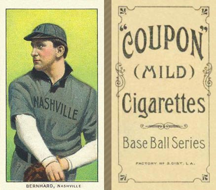 1910 Coupon Cigarettes (Type 1) Bernhard #4 Baseball Card