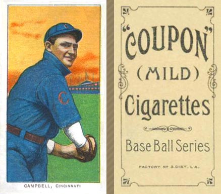 1910 Coupon Cigarettes (Type 1) Billy Campbell #7 Baseball Card