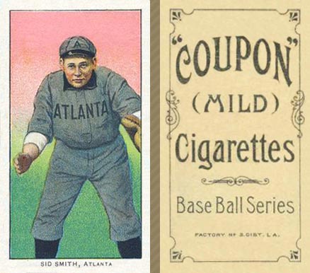 1910 Coupon Cigarettes (Type 1) Sid Smith #60 Baseball Card