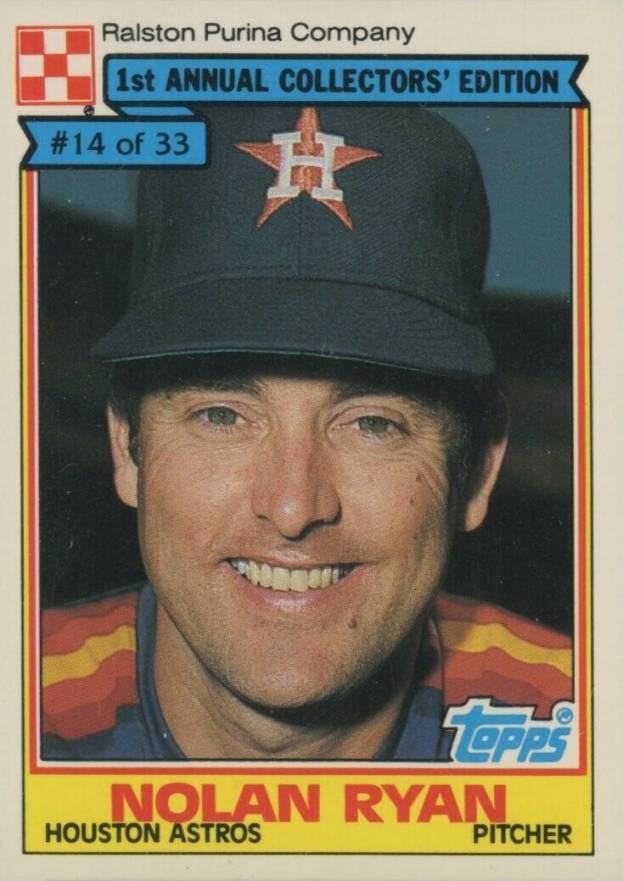1984 Topps Cereal Series Nolan Ryan #14 Baseball Card