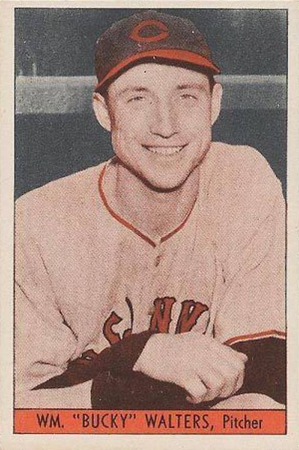 1939 Cincinnati Reds Team Issue Wm. "Bucky" Walters # Baseball Card